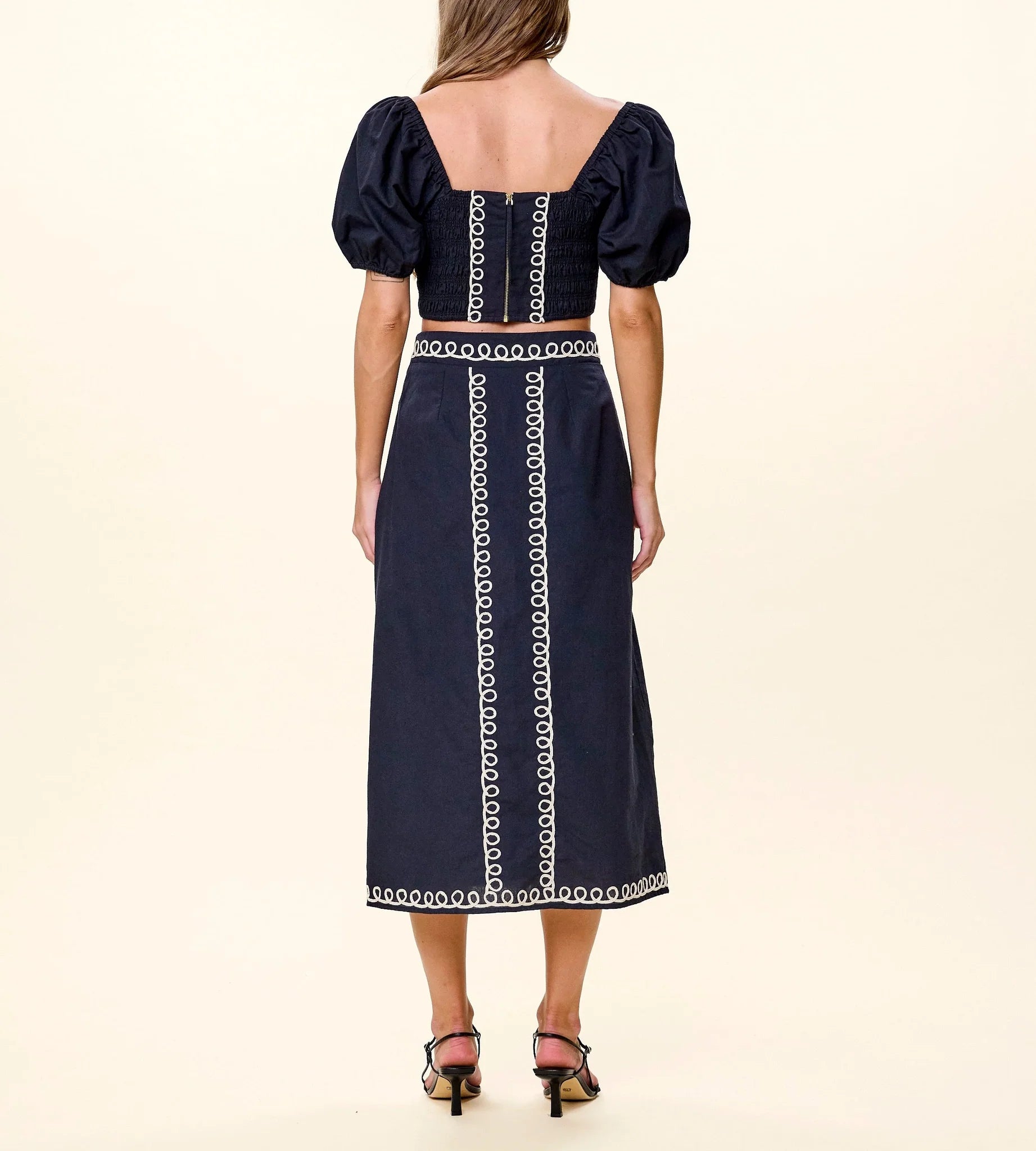 Cleobella Sorina Midi Skirt - Black