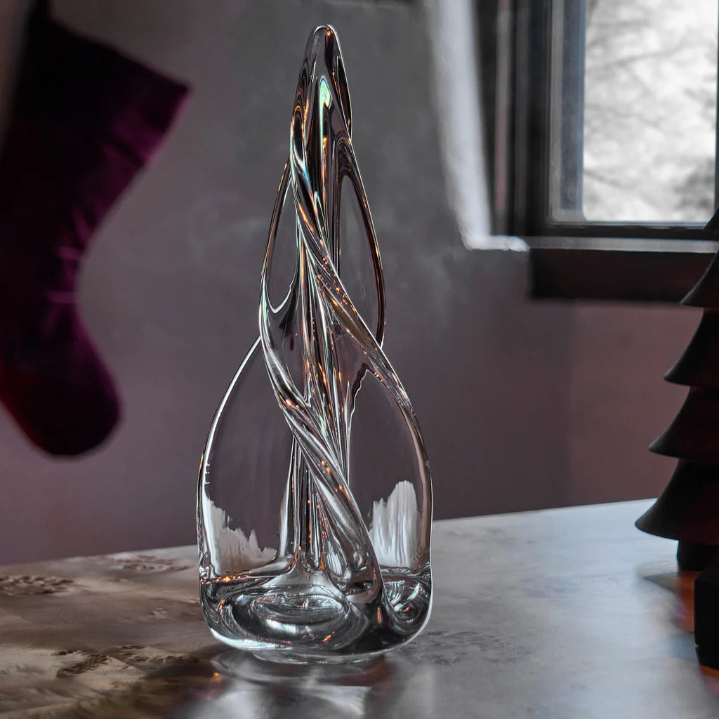 Simon Pearce Spiral Four-Sided Tree - 12 inch, 16 inch