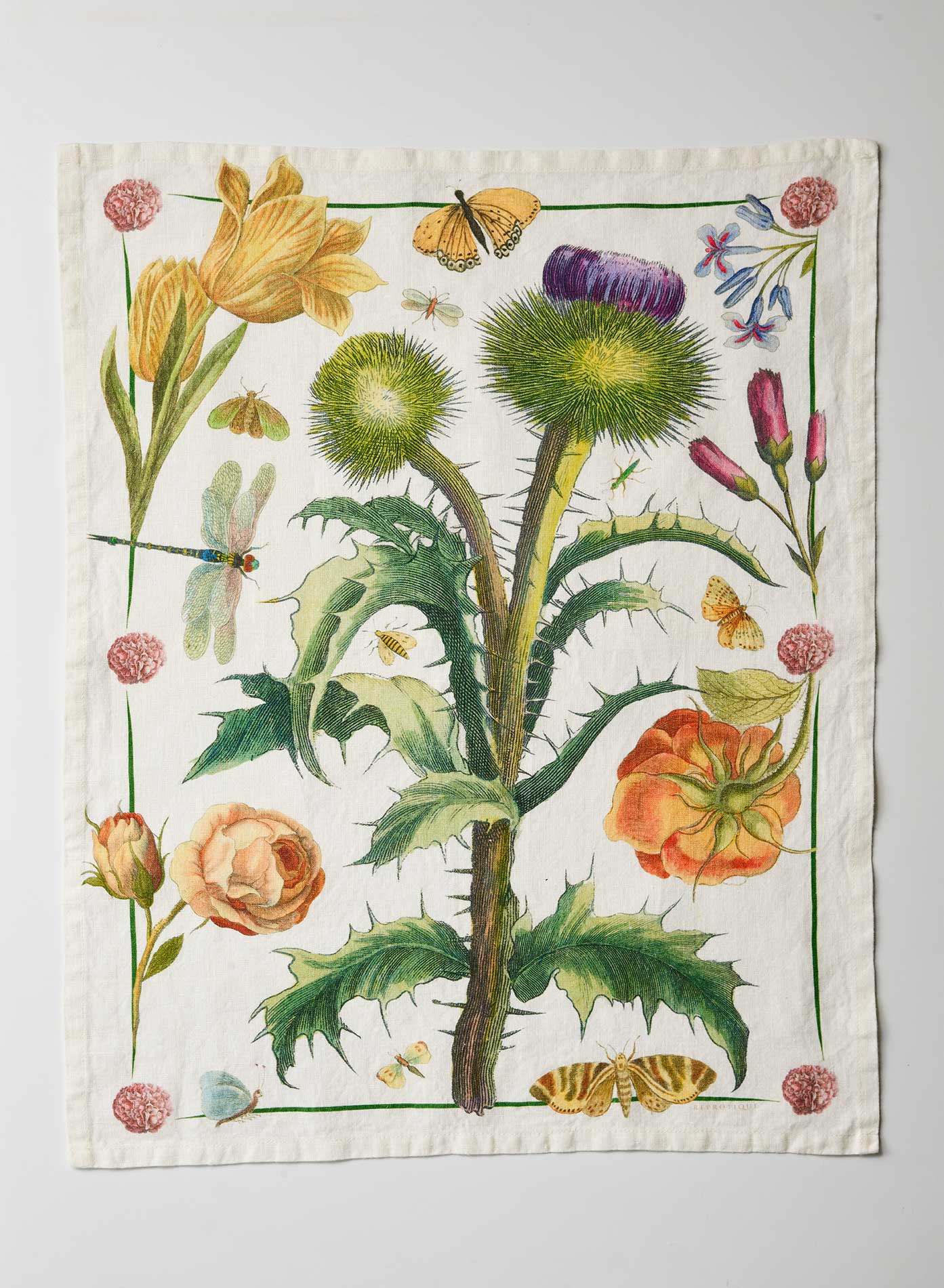 Reprotique Peony & Scottish Thistle Tea Towel | 2 Styles