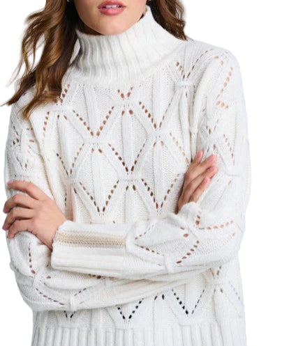 The Stand Out Sweater - Orchid and Winter White