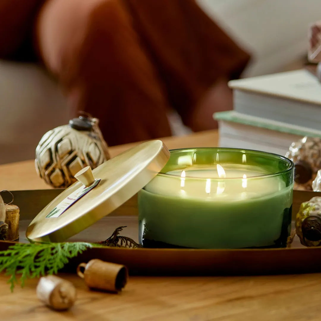 Thymes Frasier Fir® Green 4-Wick Candle 21 oz