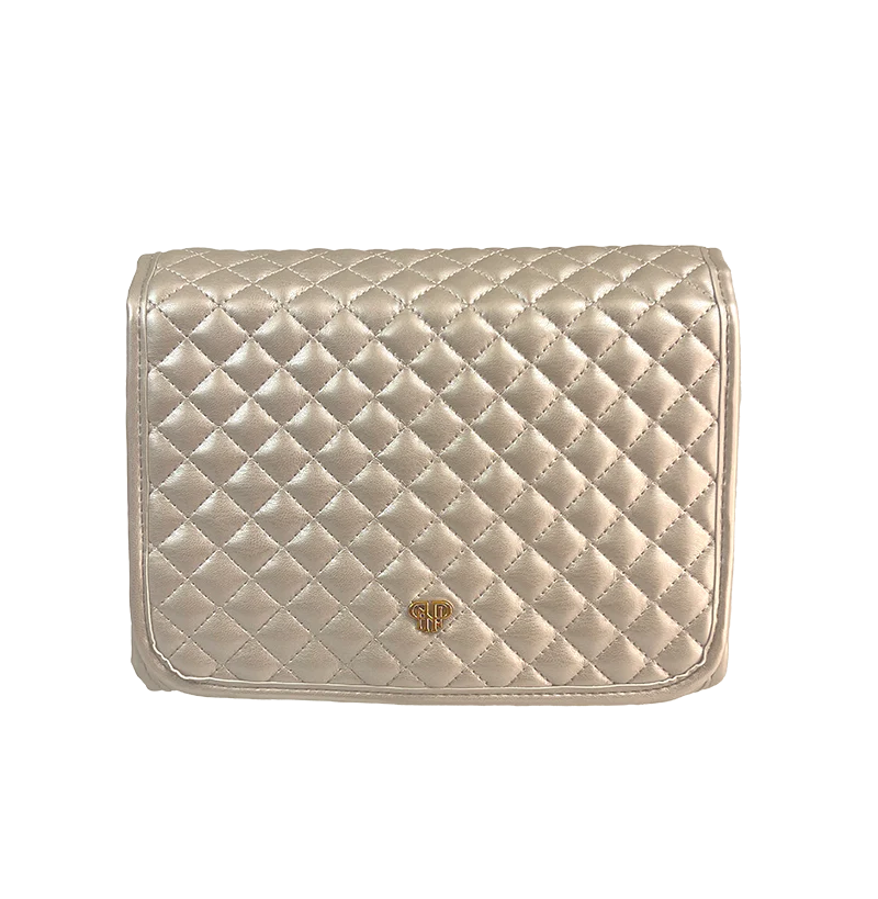 PurseN Getaway Toiletry Case - Pearl Quilted