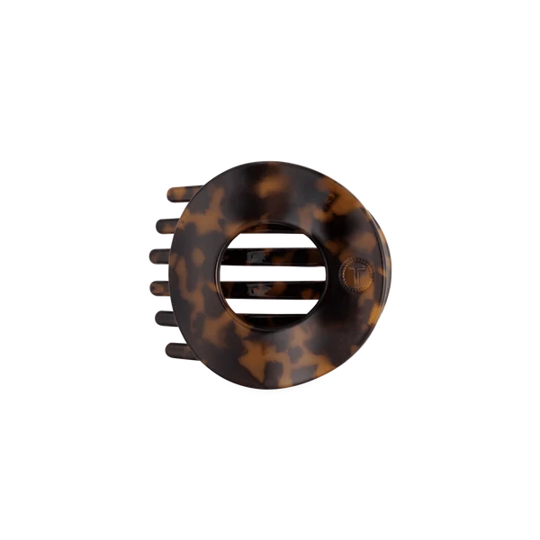 Teleties Tortoise Medium Circle Hair Clip