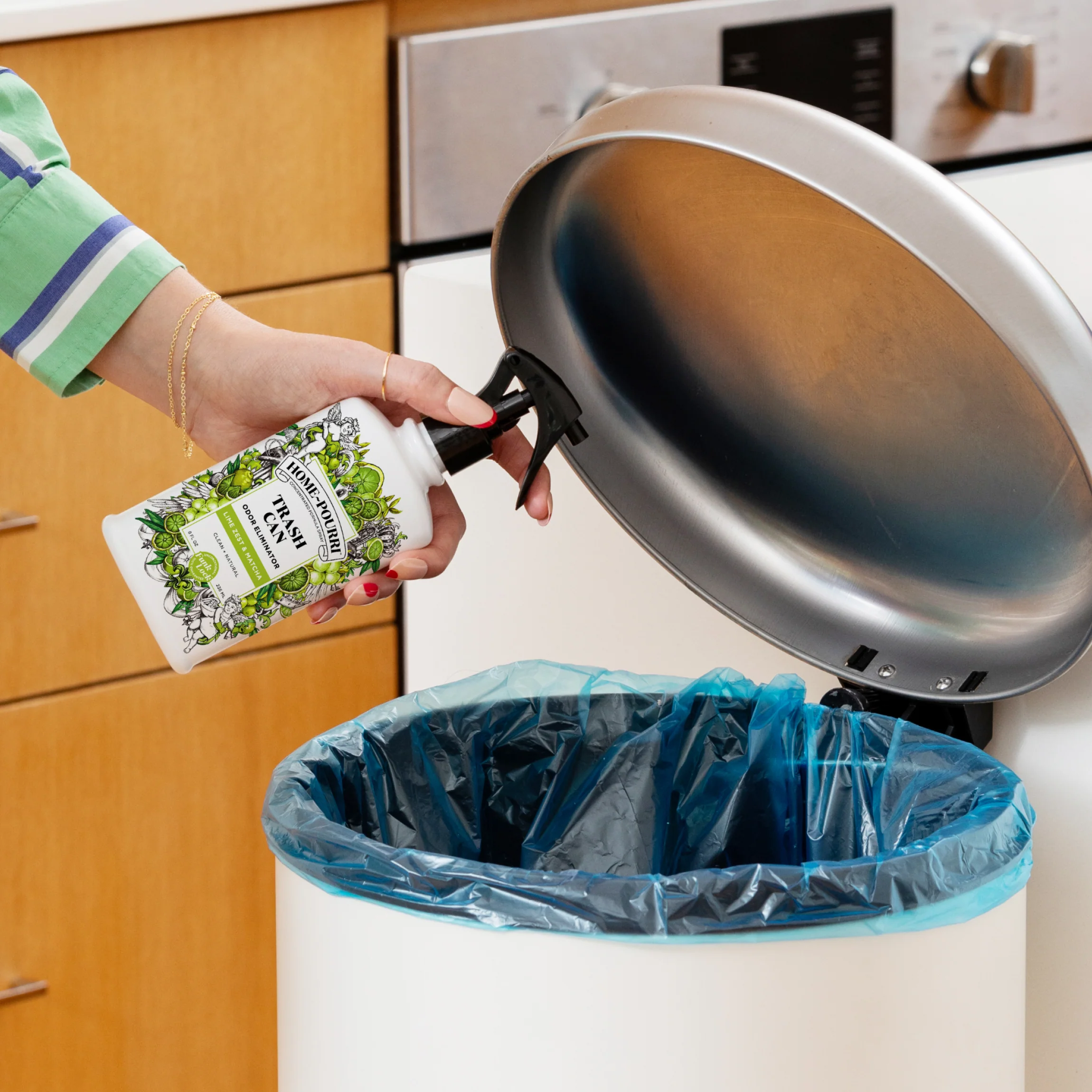 Home-Pourri Trash Can Odor Eliminator Spray - Lime Zest & Matcha
