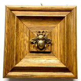 Museum Bees Wooden Frame with Grande Bee 5.25"