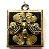 Museum Bees Bourbon Barrel Frame with Bee on Beads