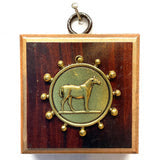 Museum Bees Wooden Frame with Horse Coin