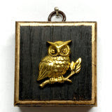 Museum Bees Bourbon Barrel Frame with Owl