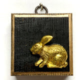 Museum Bees Bourbon Barrel Frame with Bunny