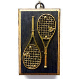 Museum Bees Bourbon Barrel Frame with Tennis Racquets