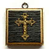 Museum Bees Bourbon Barrel Frame with Foliate Cross