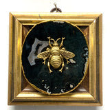 Museum Bees Gilt Frame with Grande Bee on Agate