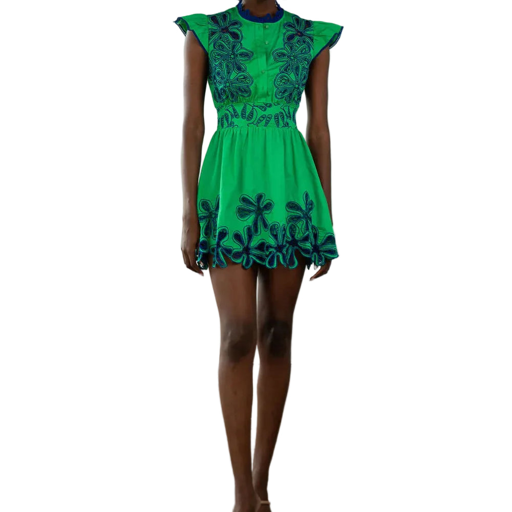 Never A Wallflower Palermo Short Dress - Monstera