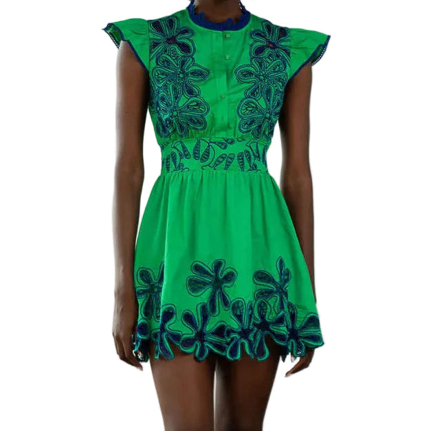Never A Wallflower Palermo Short Dress - Monstera
