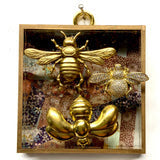 Museum Bees Acrylic Frame with Bees