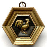 Museum Bees Gilt Frame with Rooster