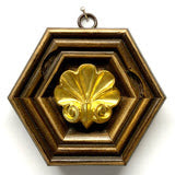 Museum Bees Gilt Frame with Shell