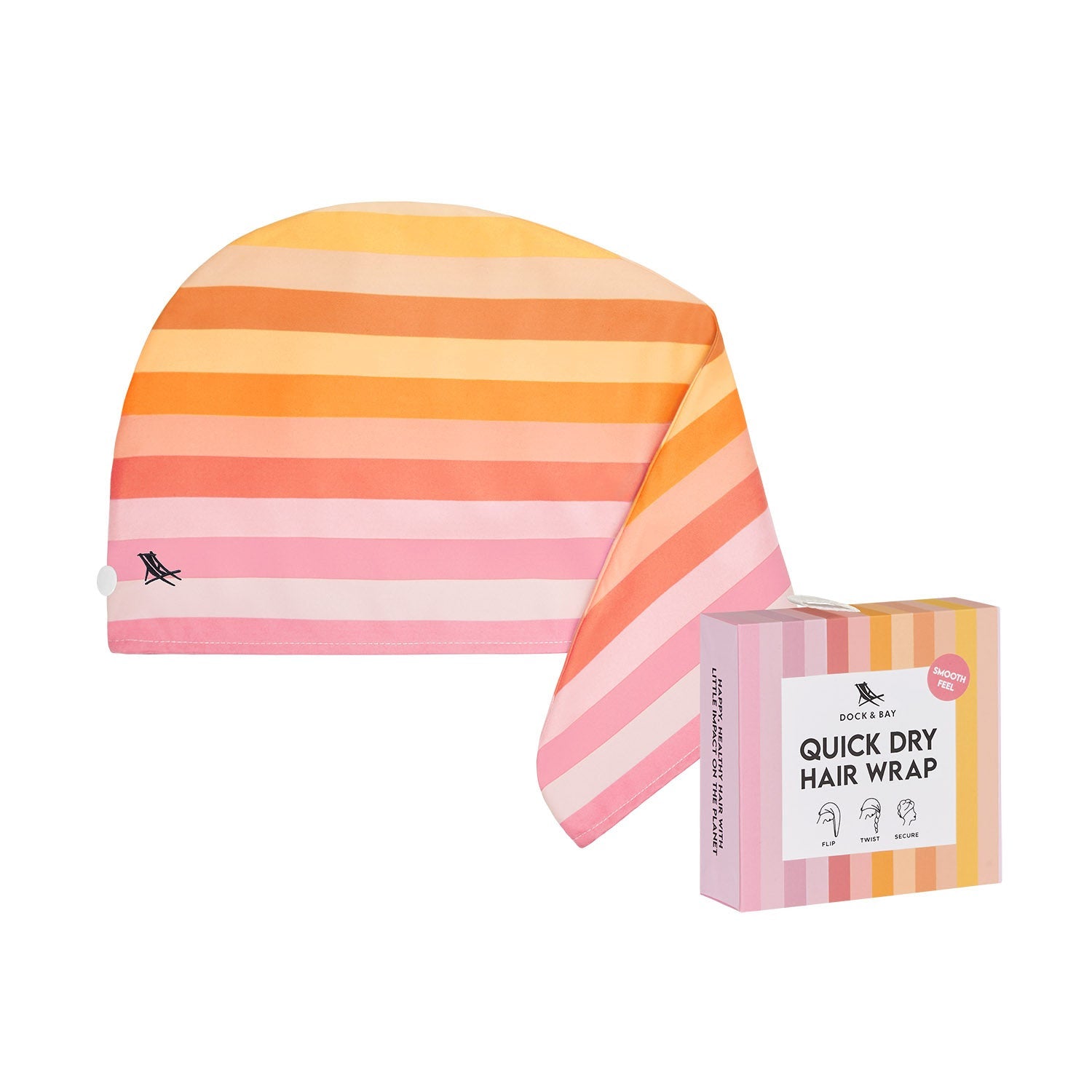 Dock & Bay Hair Wrap - Hot Tropics, Pink Paradise and Miami Sorbet