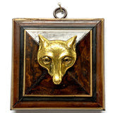Museum Bees Burled Frame with Fox