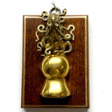 Museum Bees Wooden Frame with Octopus on Brooch