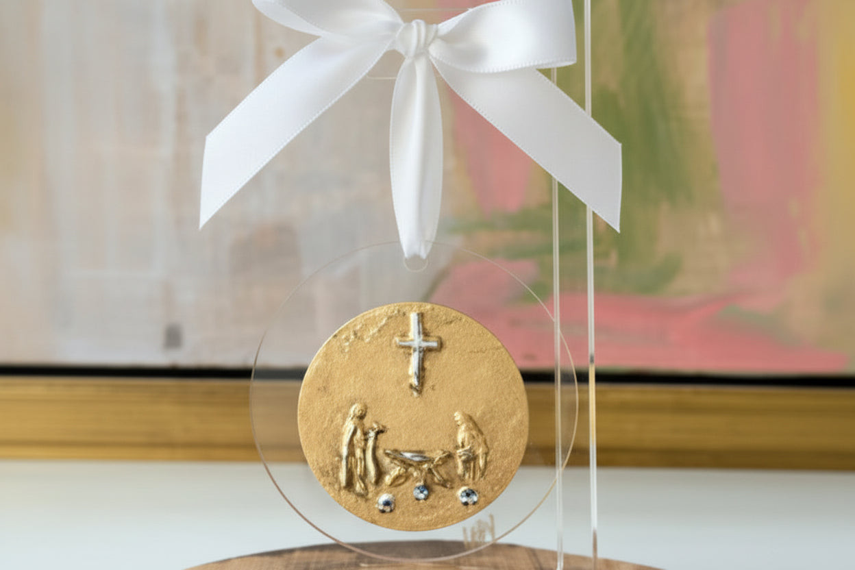 Ornament - Nativity Gold Leaf