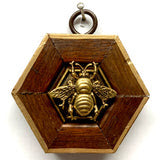 Museum Bees Wooden Frame with Grande Bee