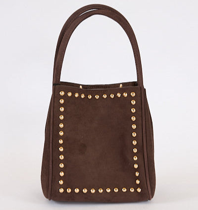 Hollace Suede Studded Tote Bag - 2 Colors
