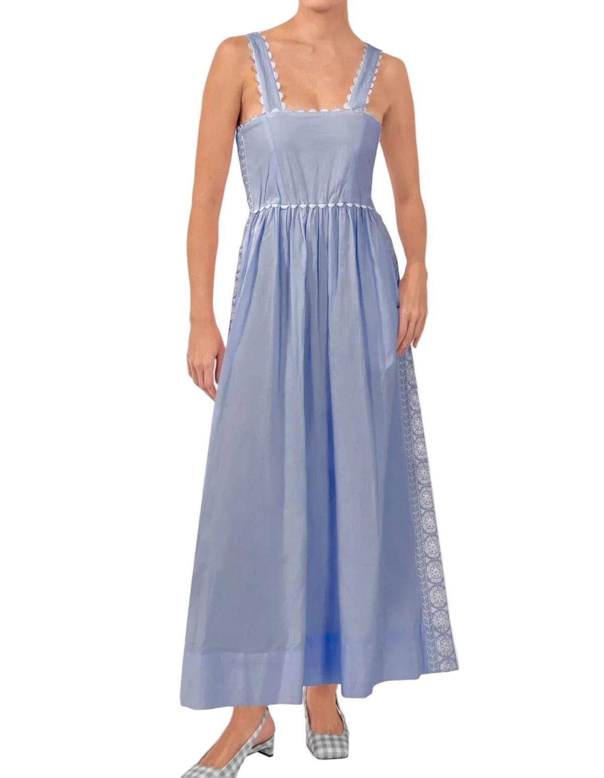 Gretchen Scott Grecian Dress - Periwinkle