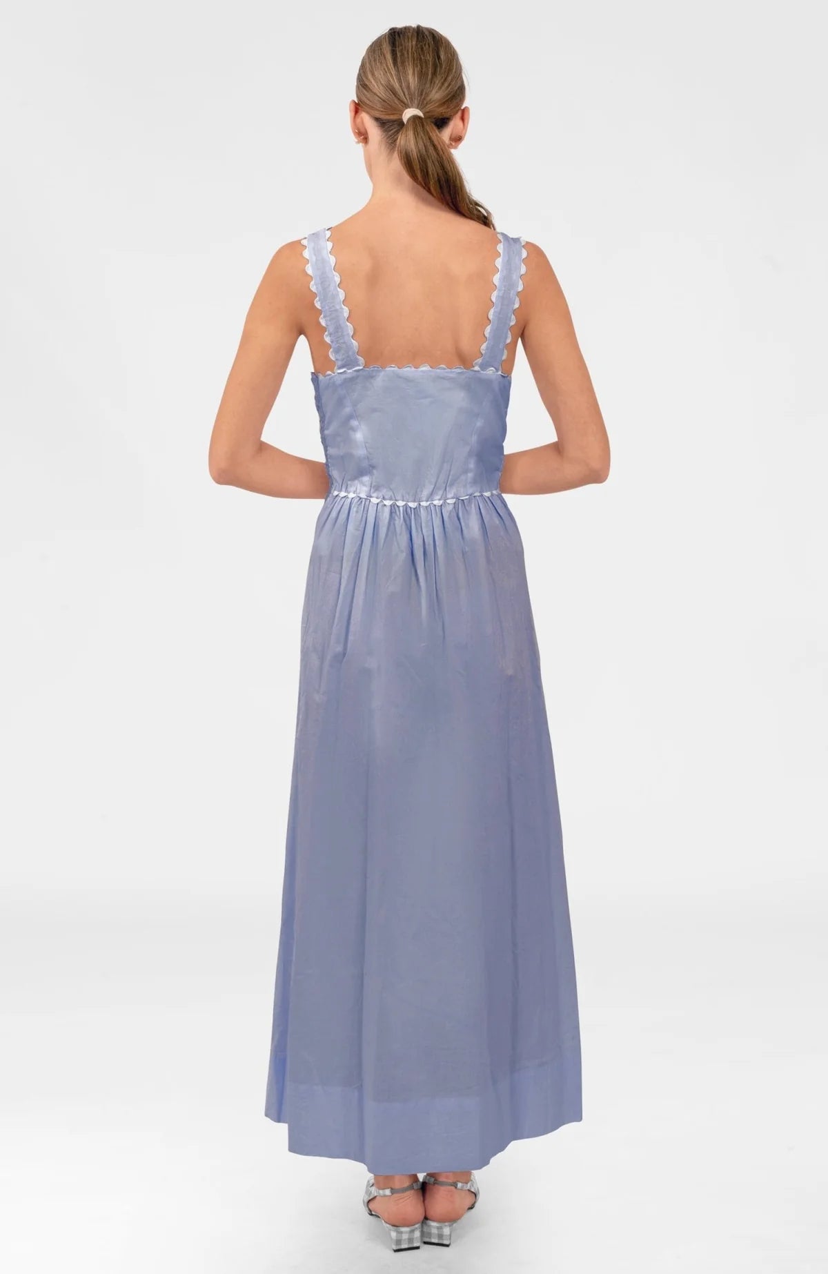 Gretchen Scott Grecian Dress - Periwinkle