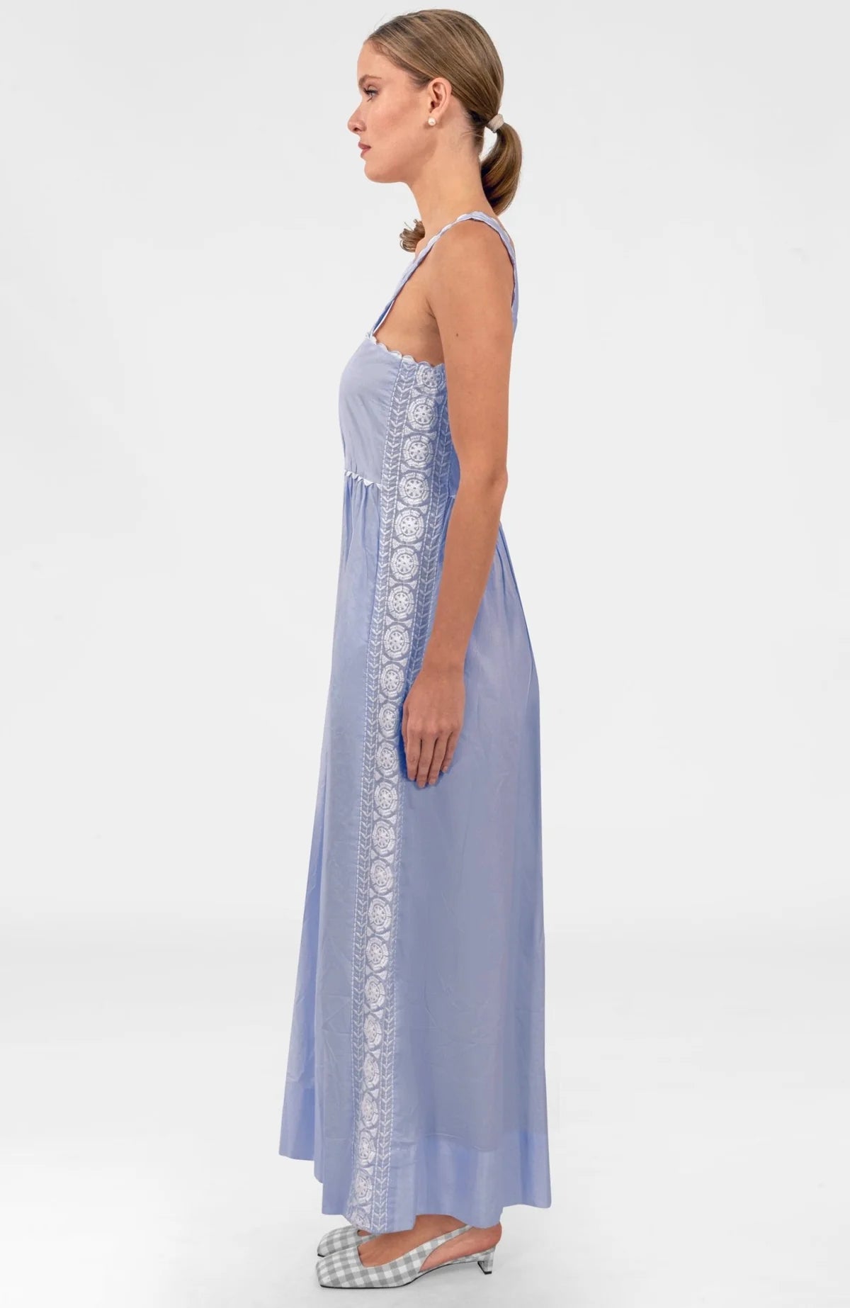 Gretchen Scott Grecian Dress - Periwinkle