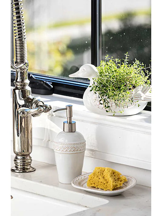 Juliska Le Panier Whitewash Soap/Lotion Dispenser