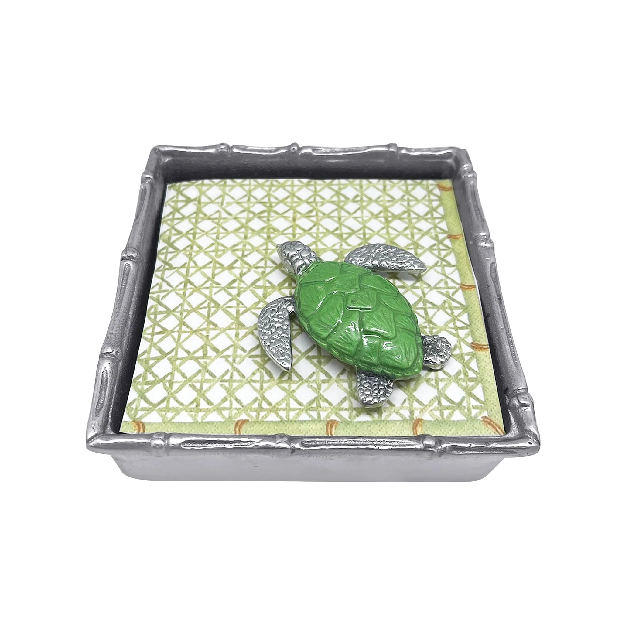 Mariposa Green Sea Turtle Napkin Box