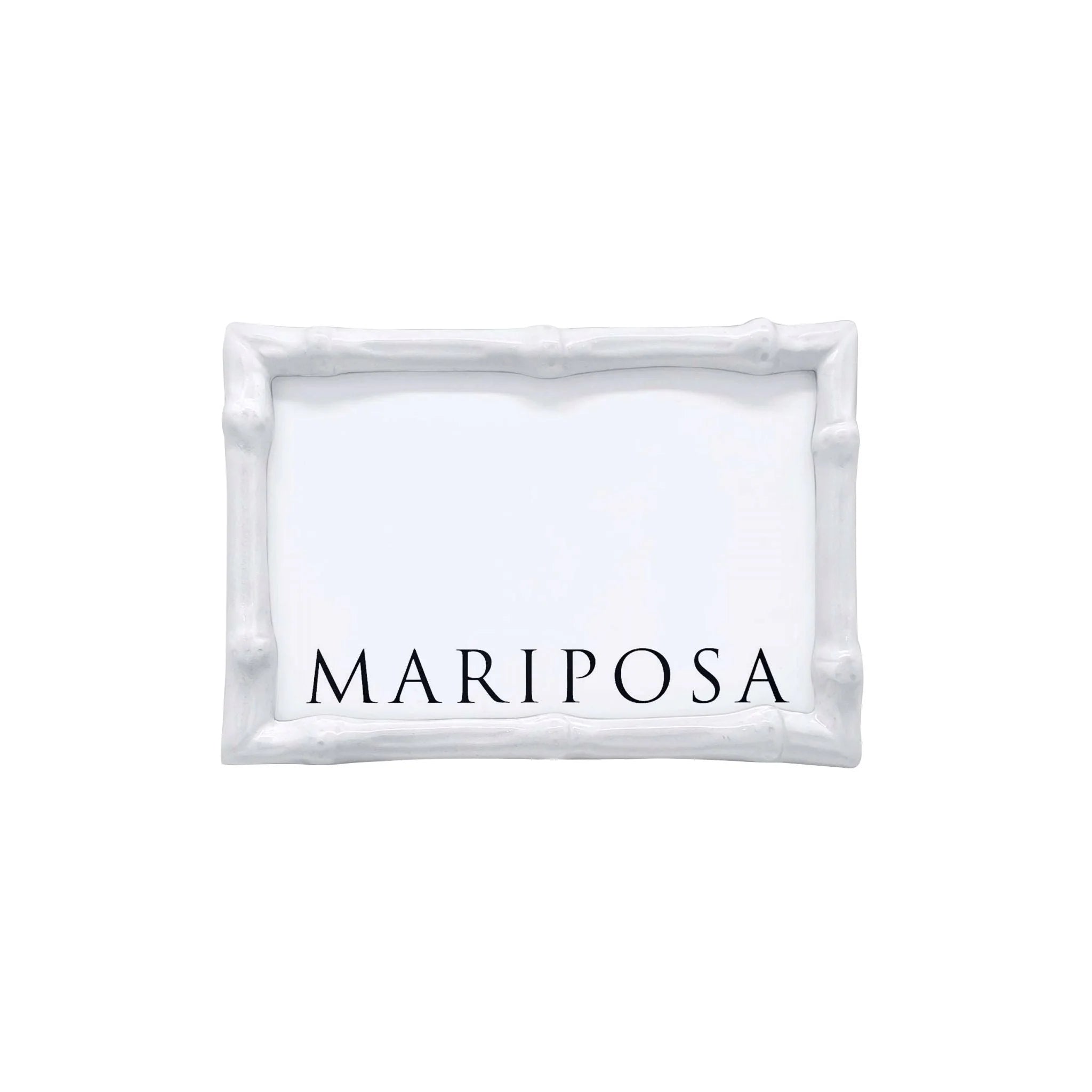 Mariposa Bamboo 4x6 Frame - White