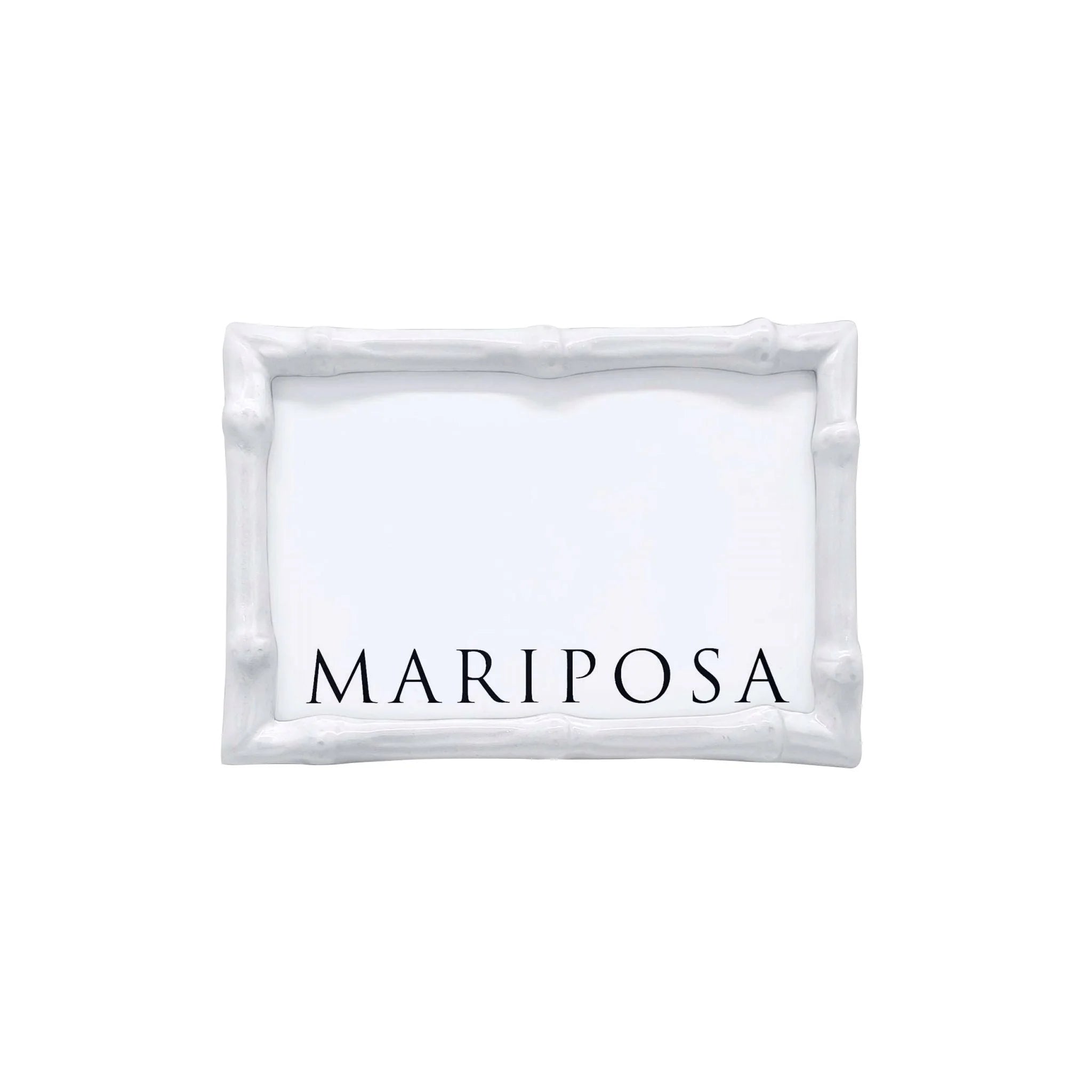 Mariposa Bamboo 4x6 Frame - White