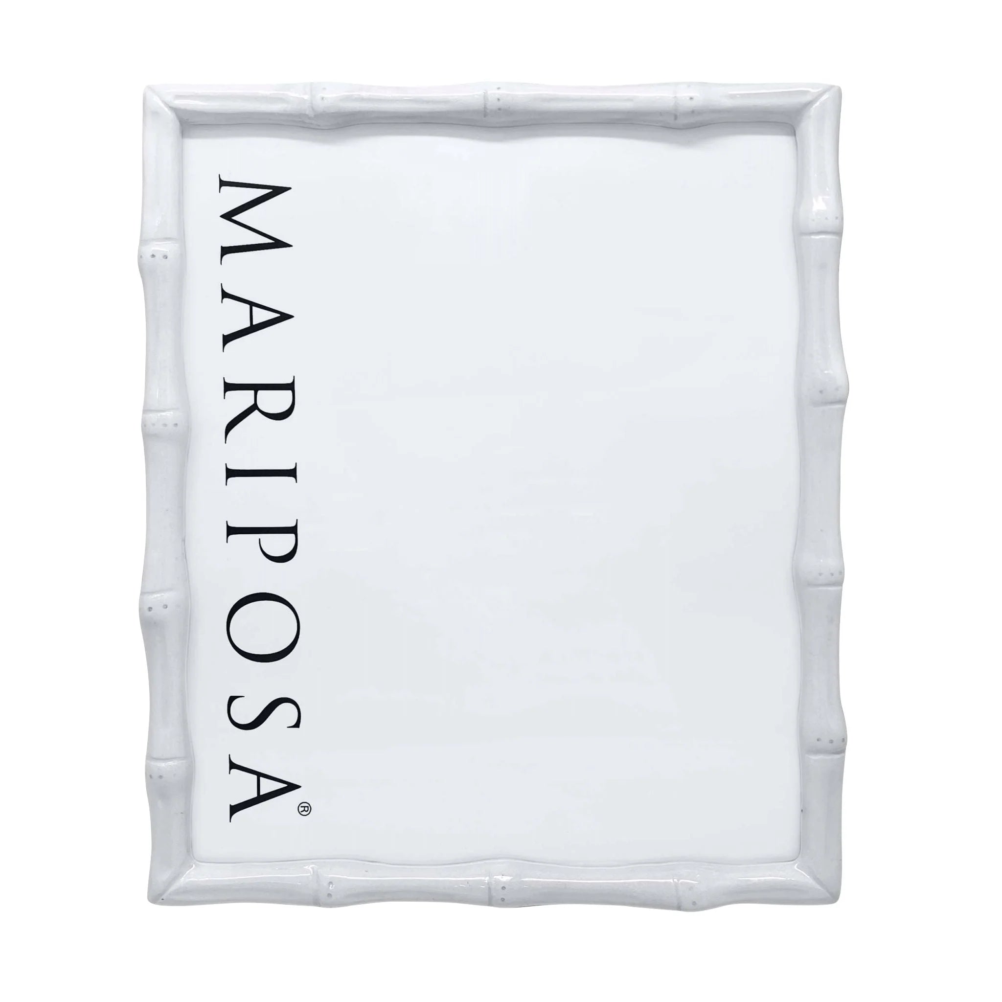 Mariposa Bamboo 8x10 Frame - White