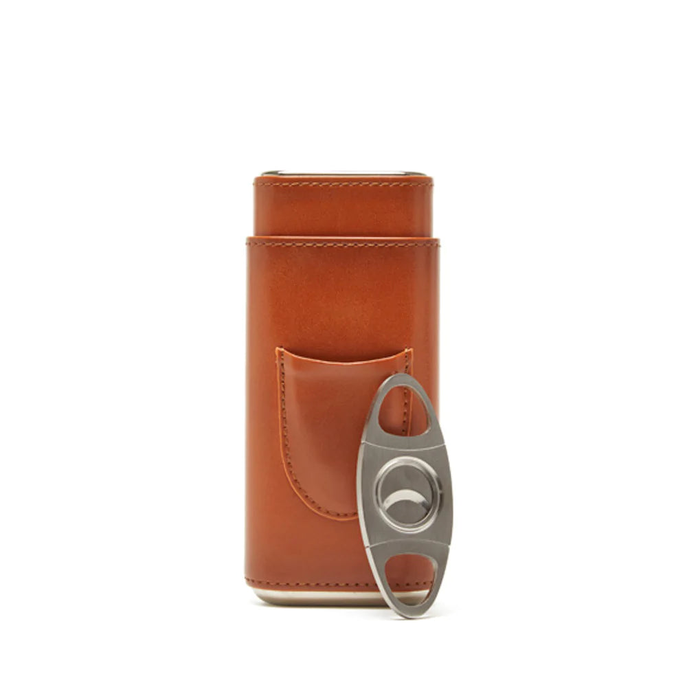 Cigar Leather Case with Cutter
