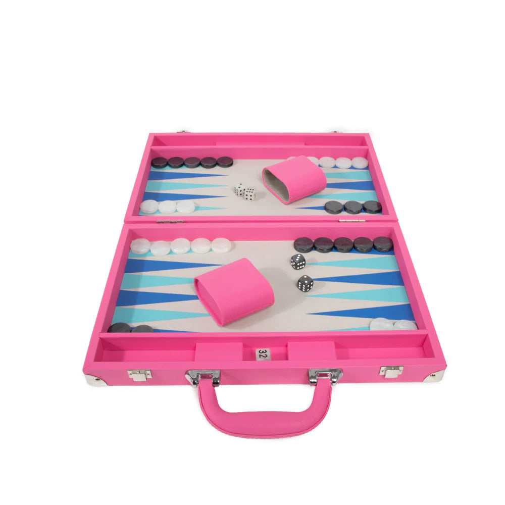 Ellen Backgammon Set - (lime or pink)
