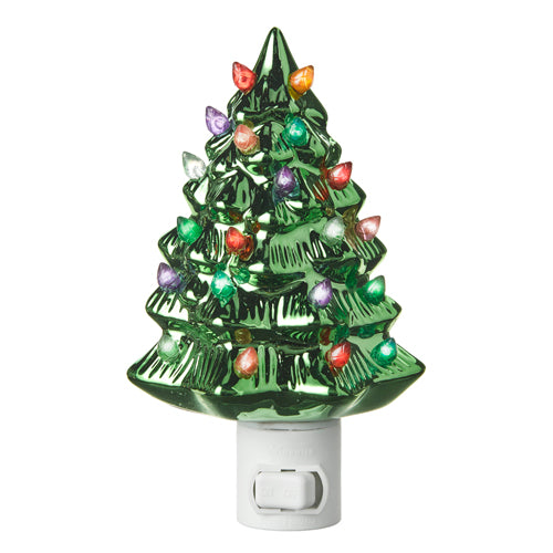 Vintage Metallic Tree Night Light