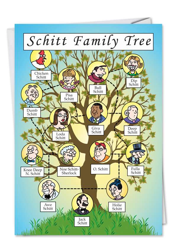 Schitt Family Tree Card