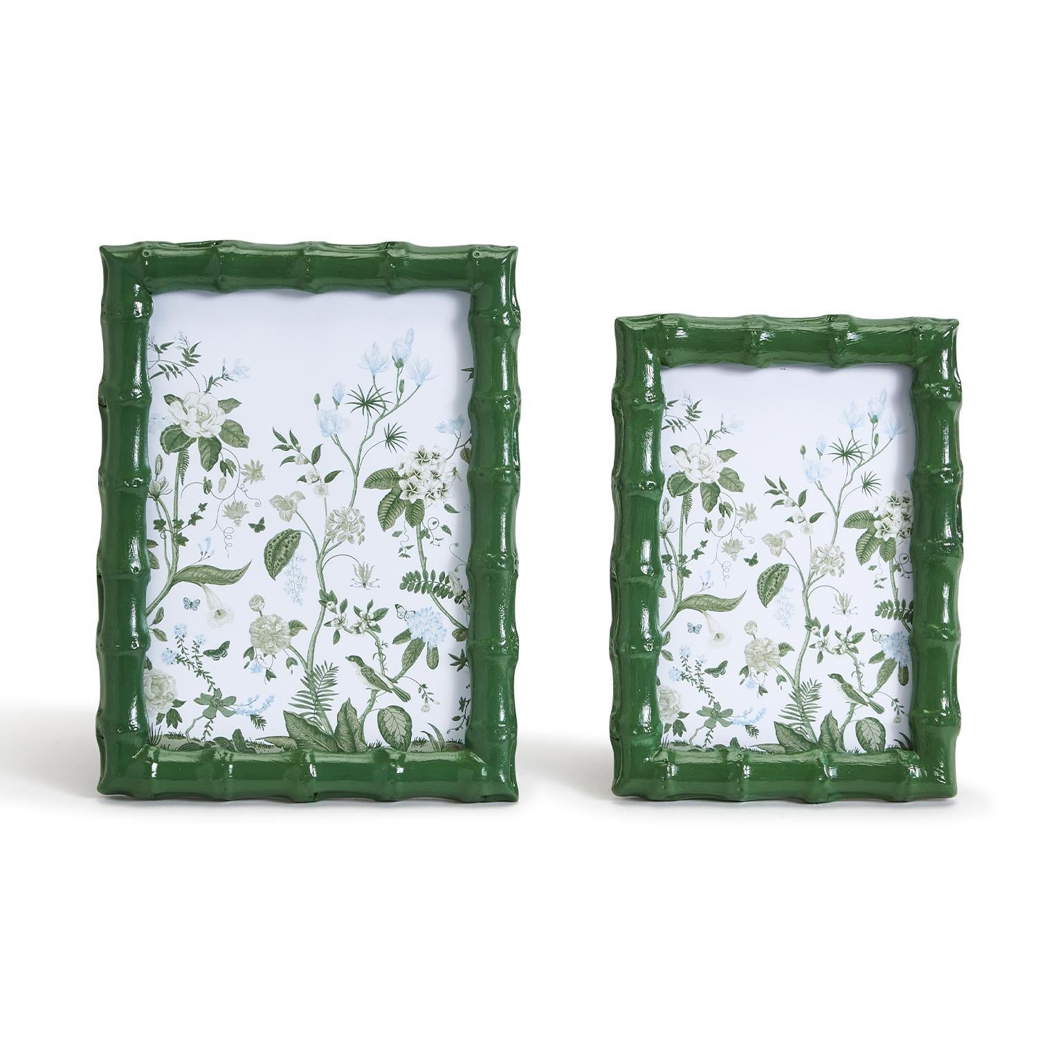 Green  Bamboo Photo Frames - (two sizes)