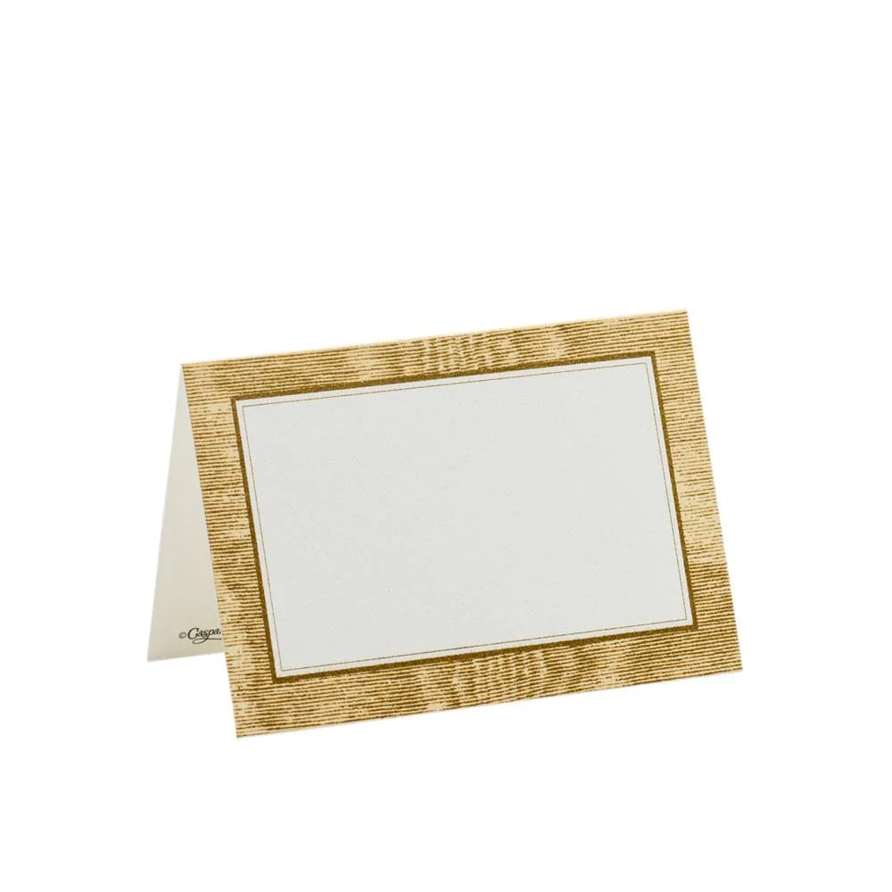 Moiré Place Cards in Gold - 10 Per Package