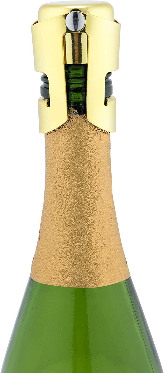 Champagne Stopper - (chrome or gold)