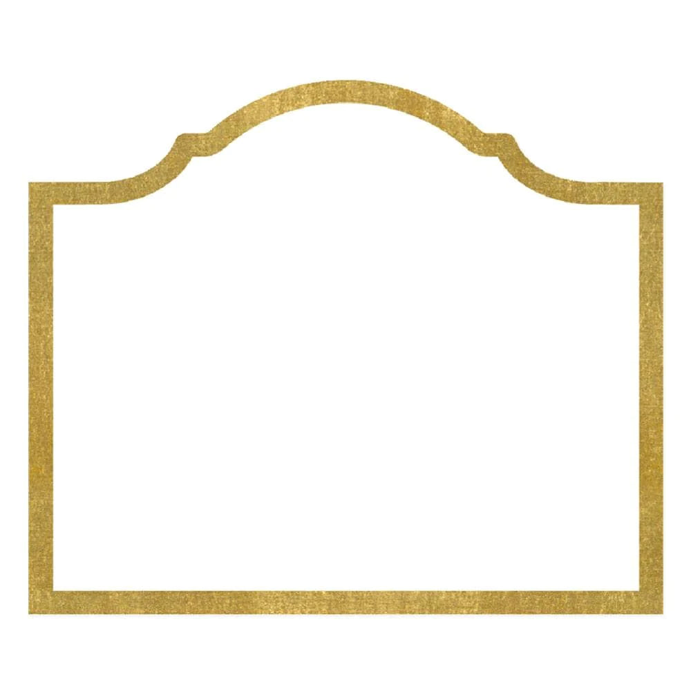 Arch Die-Cut Place Cards in Gold Foil - 8 Per Package