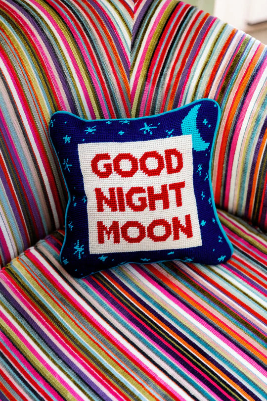 Good Night Moon Needlepoint Pillow