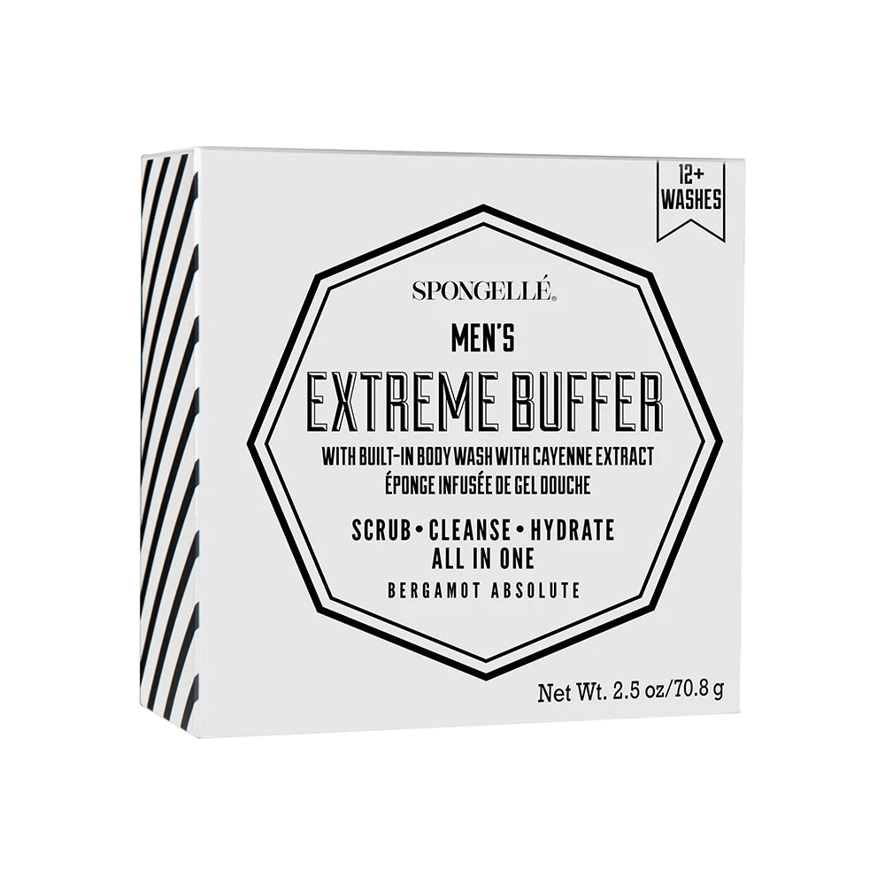 Spongelle Mini Men's Extreme Body Buffer Bergamot Absolut