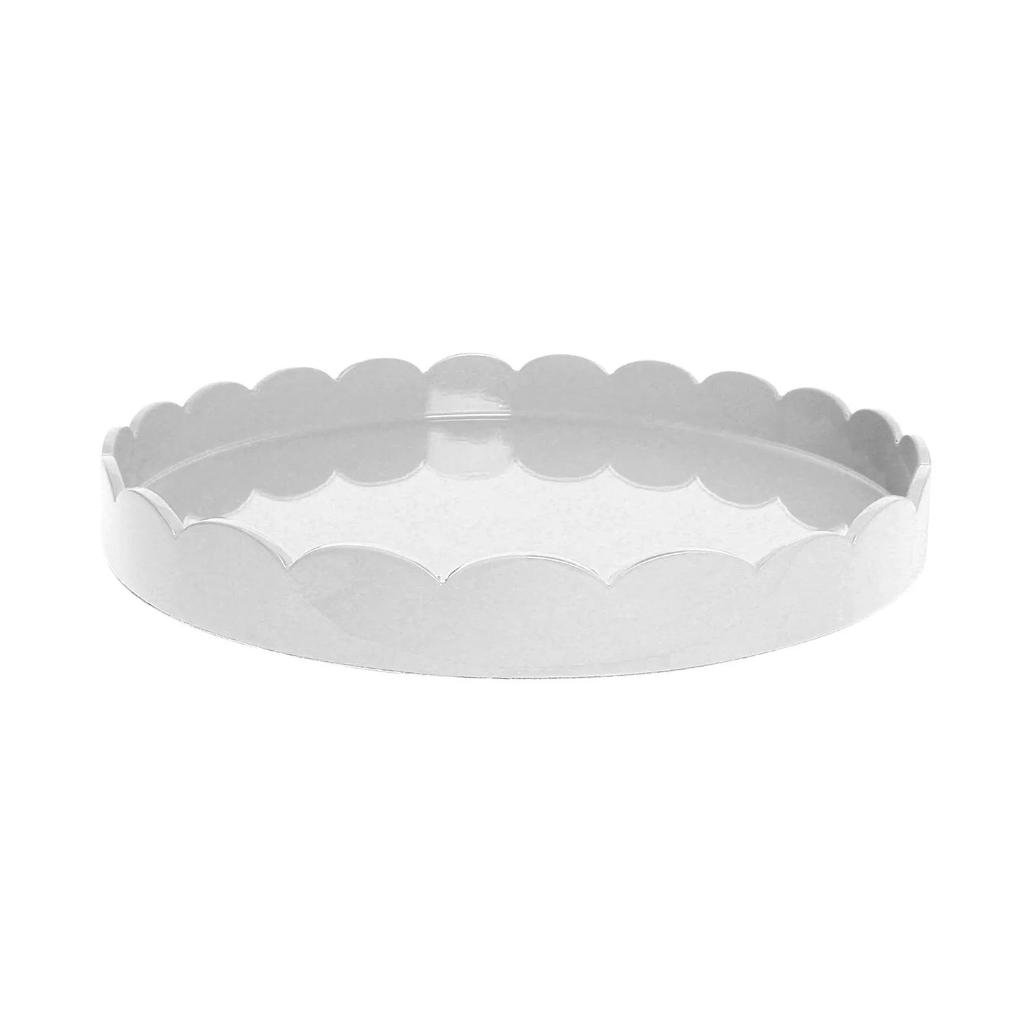 Addison Ross Round Scalloped Tray - (multiple colors)