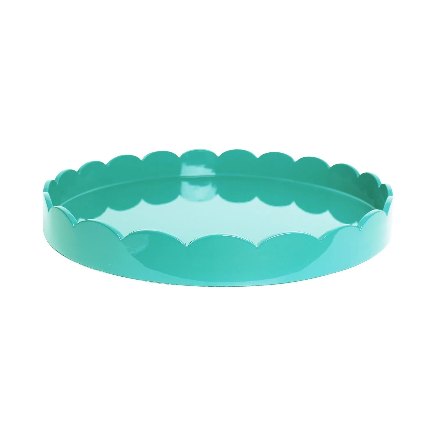 Addison Ross Round Scalloped Tray - (multiple colors)