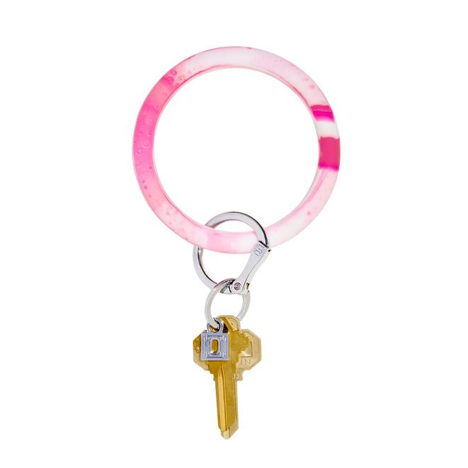 Confetti Silicone Big O® Key Ring - (multiple colors)