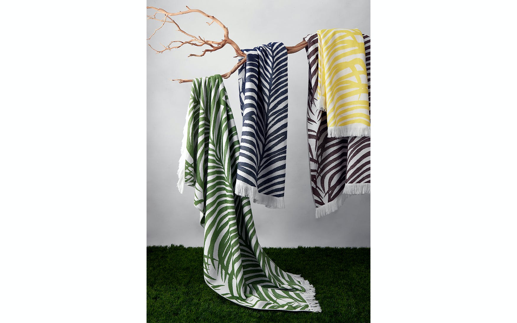 Zebra Palm Beach Towel - (five colorways)
