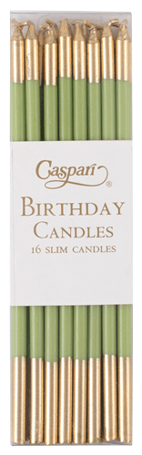 Caspari Slim Birthday Candles - (multiple variants)